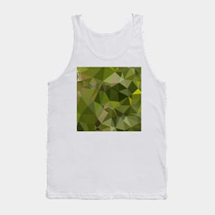 Sap Green Abstract Low Polygon Background Tank Top